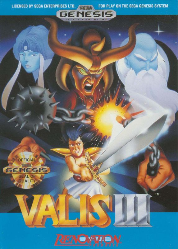 Valis III box art for Sega Mega Drive